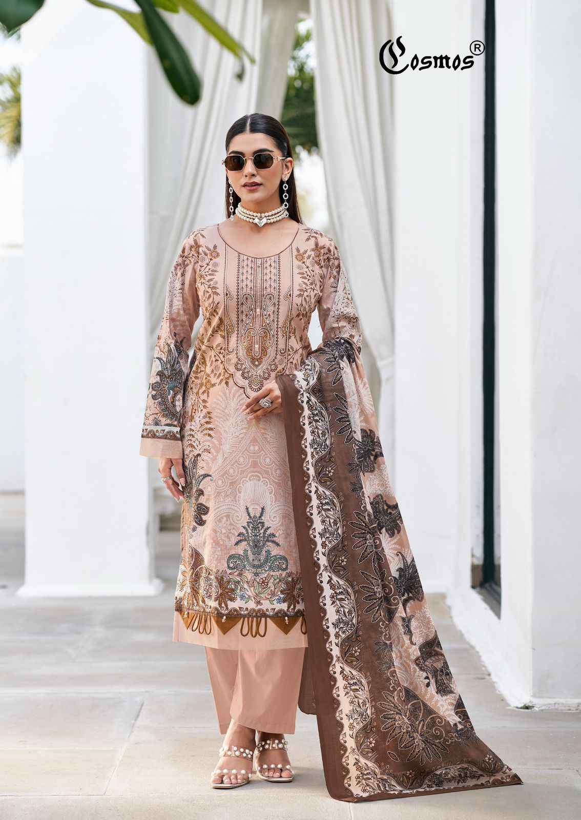 COSMOS BLISS EMBROIDERY LAWN VOL-3 LAWN COTTON DRESS MATERIAL AT WHOLESALE PRICE