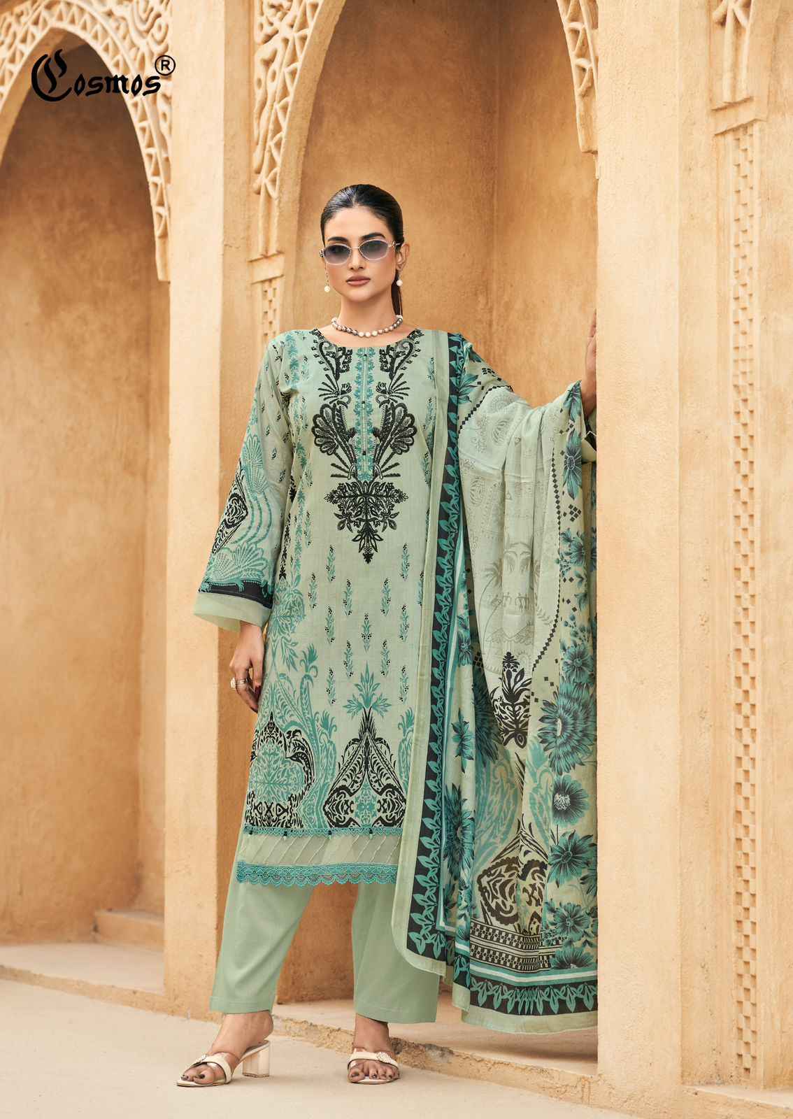 COSMOS BLISS EMBROIDERY LAWN VOL-2 LAWN COTTON DRESS MATERIAL AT WHOLESALE PRICE