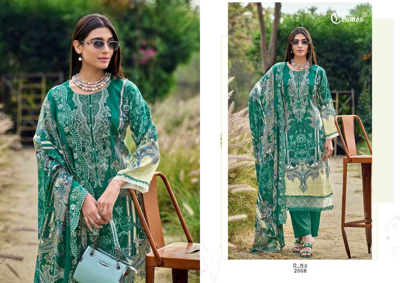 COSMOS NEEDLE WONDER RAYON VOL-2 HEAVY RAYON WITH SELF EMBROIDERY DRESS MATERIAL AT WHOLESALE PRICE