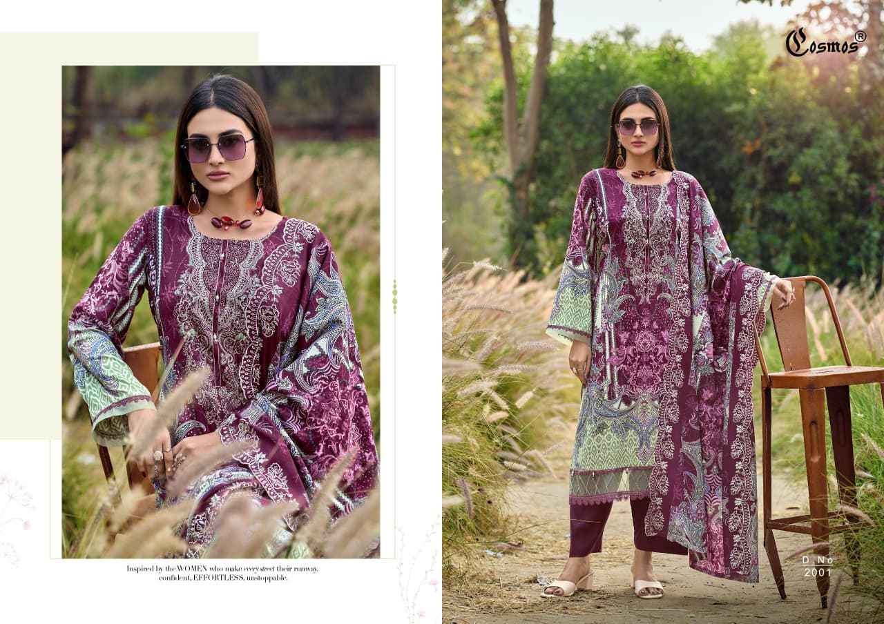 COSMOS NEEDLE WONDER RAYON VOL-2 HEAVY RAYON WITH SELF EMBROIDERY DRESS MATERIAL AT WHOLESALE PRICE