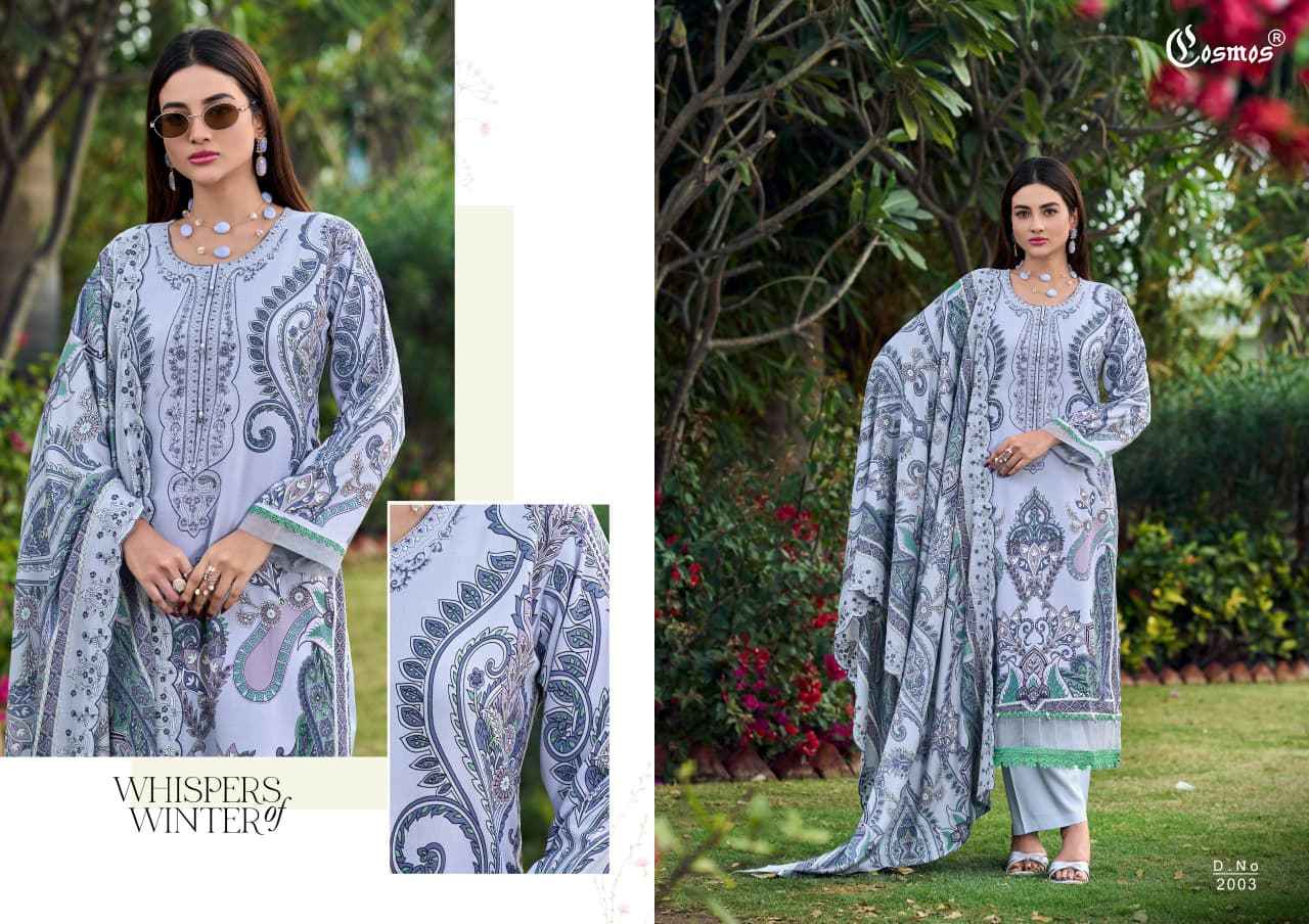 COSMOS NEEDLE WONDER RAYON VOL-2 HEAVY RAYON WITH SELF EMBROIDERY DRESS MATERIAL AT WHOLESALE PRICE