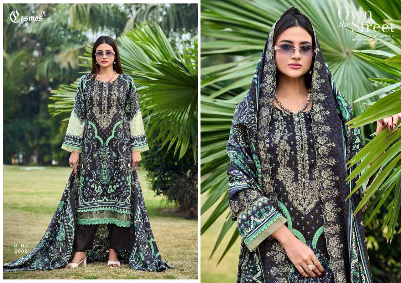 COSMOS NEEDLE WONDER RAYON VOL-2 HEAVY RAYON WITH SELF EMBROIDERY DRESS MATERIAL AT WHOLESALE PRICE