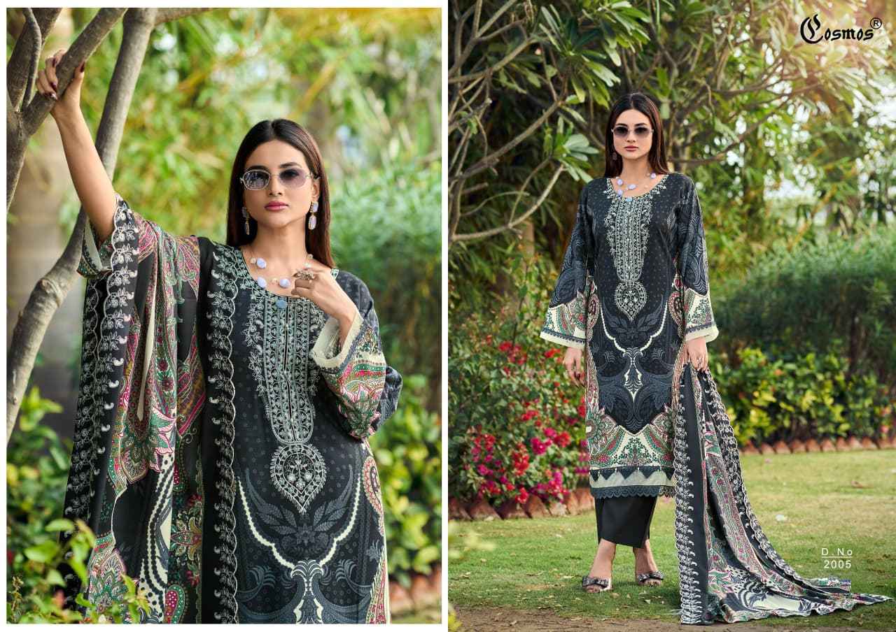 COSMOS NEEDLE WONDER RAYON VOL-2 HEAVY RAYON WITH SELF EMBROIDERY DRESS MATERIAL AT WHOLESALE PRICE