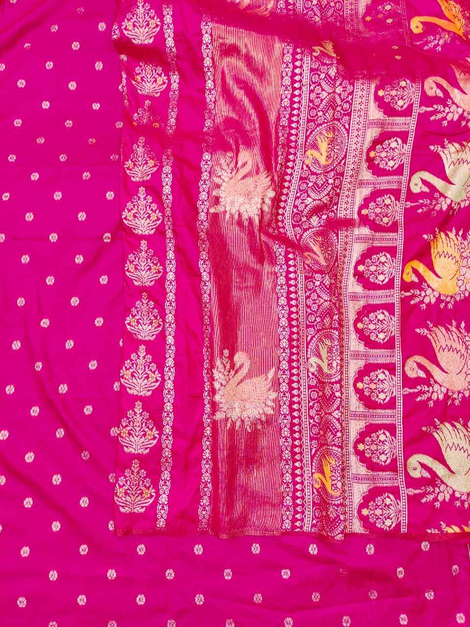 KHADI CREPE TISSUE PAITHANI SILK ZARI WEAVING SAREE AT WHOLESALE PRICE
