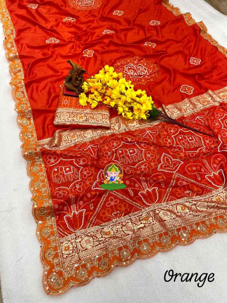 DOLA SILK MOTI HANDWORK ZARI WEAVING SAREE AT WHOLESALE PRICE