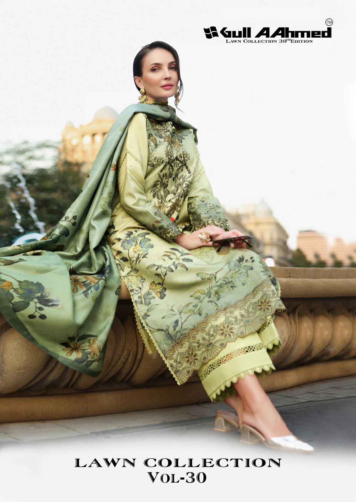 GULL AAHMED VOL 30 PURE CAMBRIDGE COTTON DRESS MATERIAL AT WHOLESALE PRICE