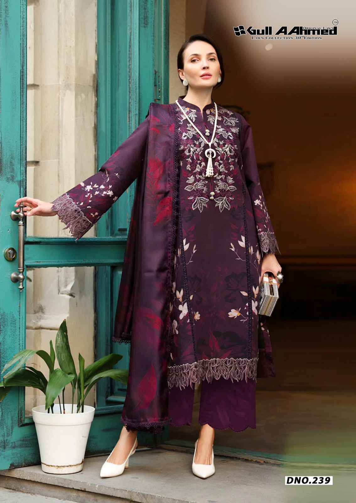 GULL AAHMED VOL 30 PURE CAMBRIDGE COTTON DRESS MATERIAL AT WHOLESALE PRICE
