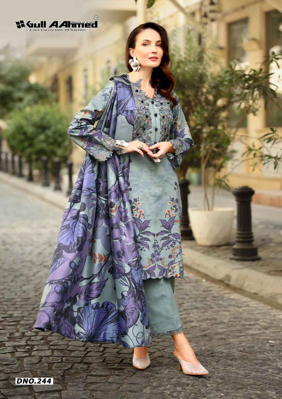 GULL AAHMED VOL 30 PURE CAMBRIDGE COTTON DRESS MATERIAL AT WHOLESALE PRICE