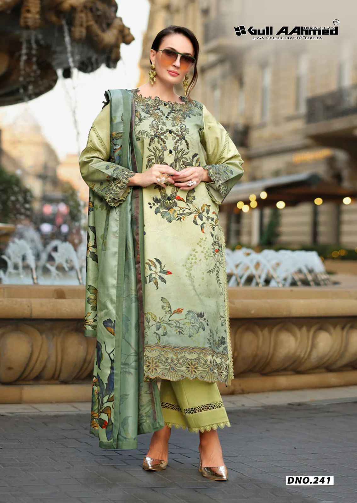 GULL AAHMED VOL 30 PURE CAMBRIDGE COTTON DRESS MATERIAL AT WHOLESALE PRICE