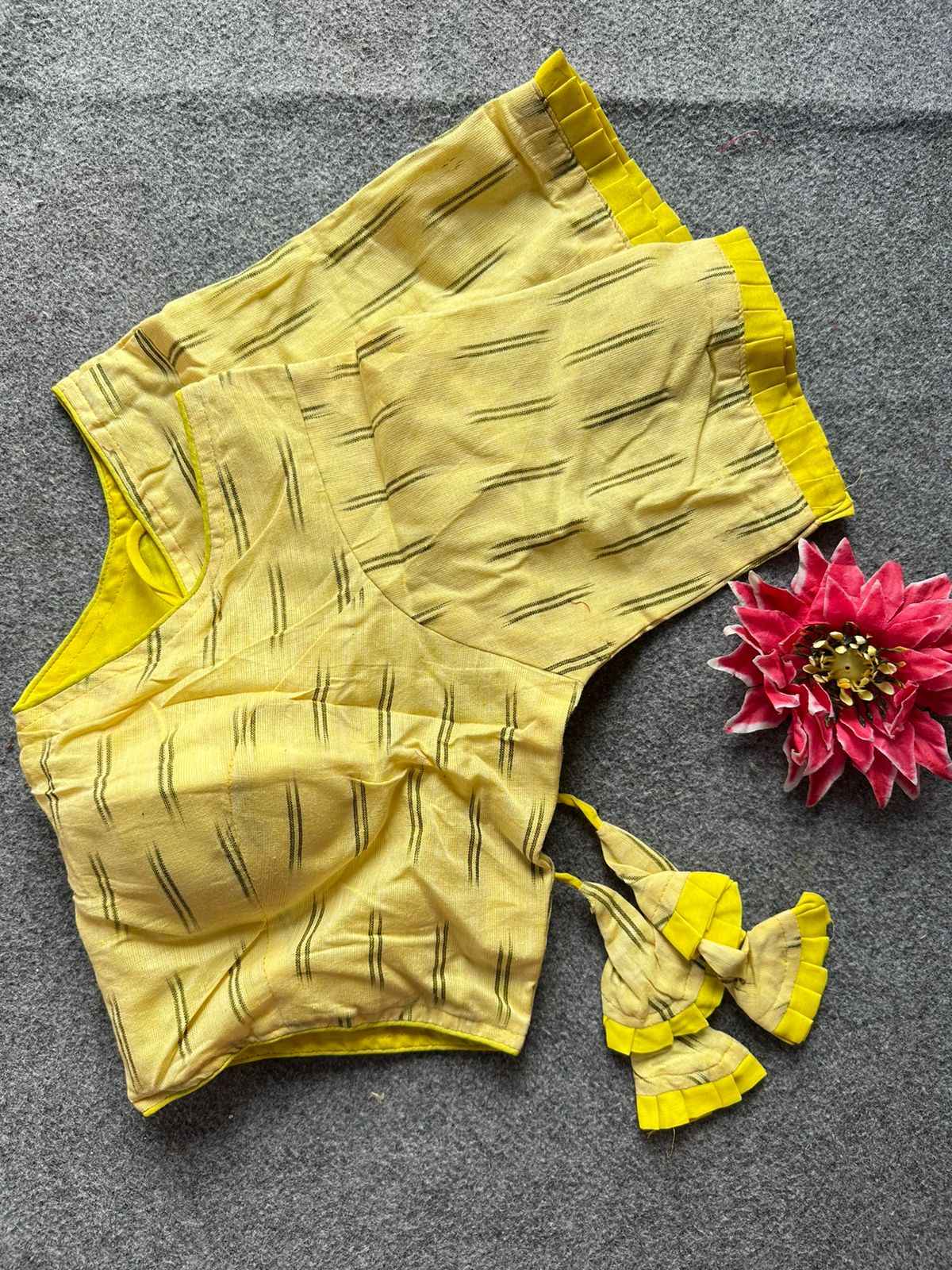 HANDLOOM IKKAT PURE COTTON READYMADE BLOUSE AT WHOLESALE PRICE 