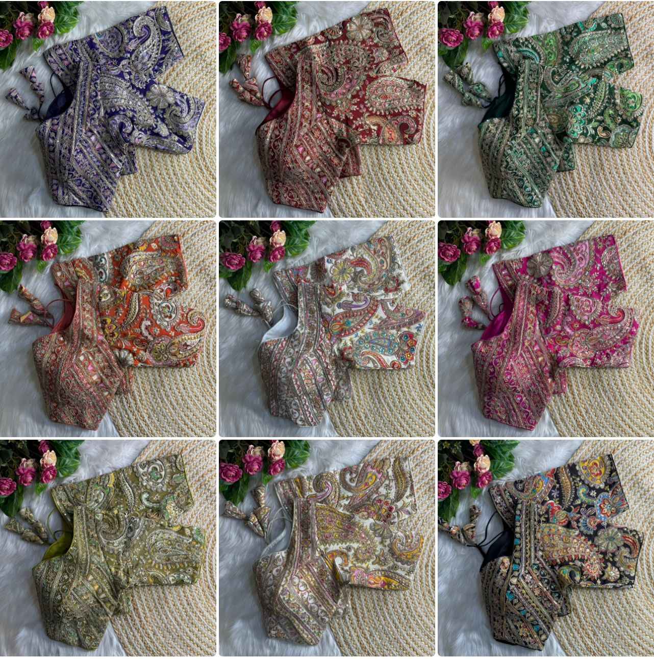 HEVAY PURE SOFT CREPE SILK READYMADE PARTYWEAR BLOUSE AT WHOLESALE PRICE