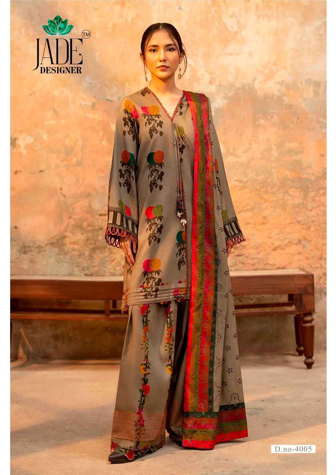 JADE AYESHA ZARA VOL-4 HEAVY LAWN COTTON DRESS MATERIAL AT WHOLESALE PRICE