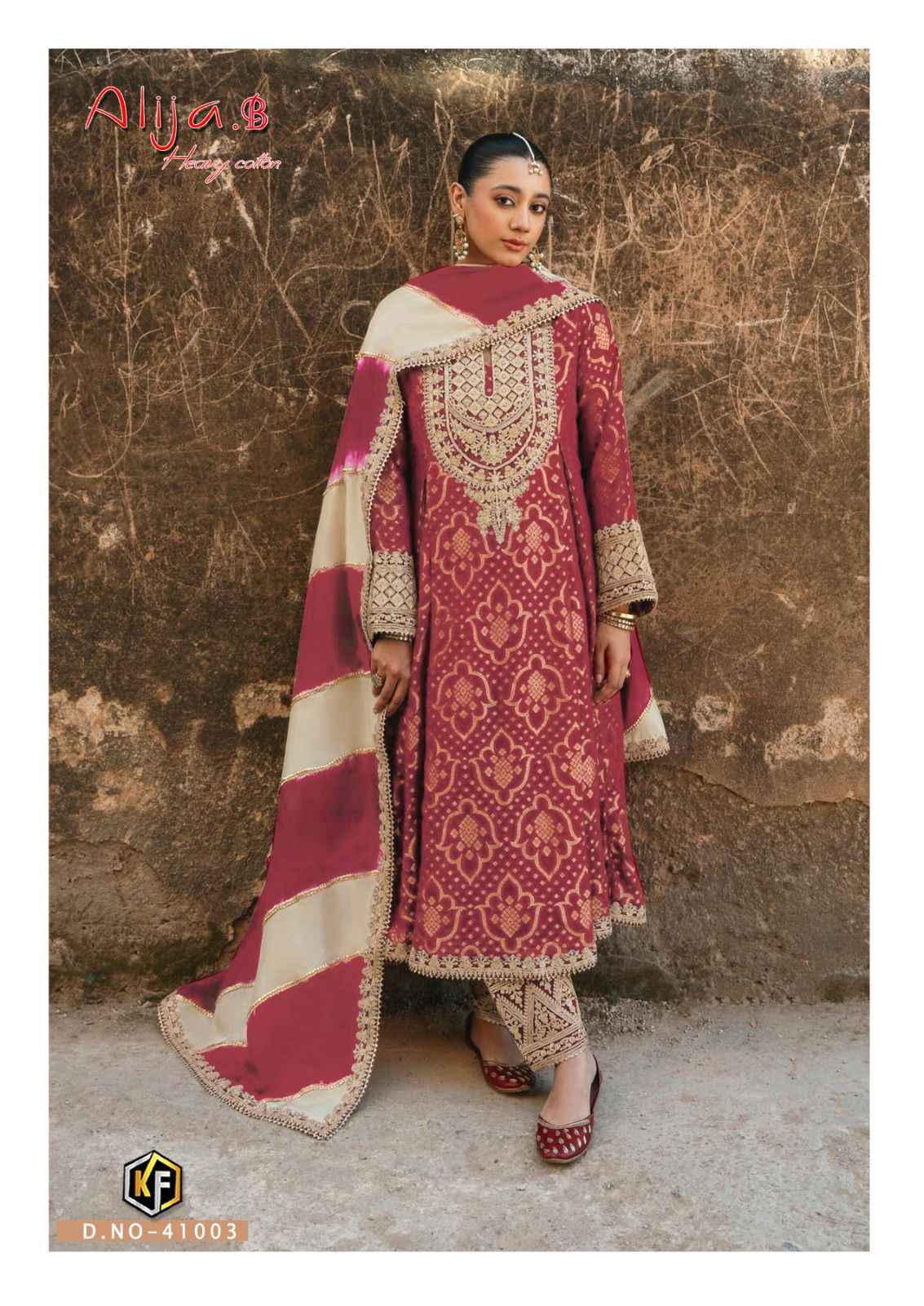 KEVAL ALIJA B VOL-41 HEAVY LAWN COTTON PRINTED DRESS MATERIAL AT WHOLESALE PRICE