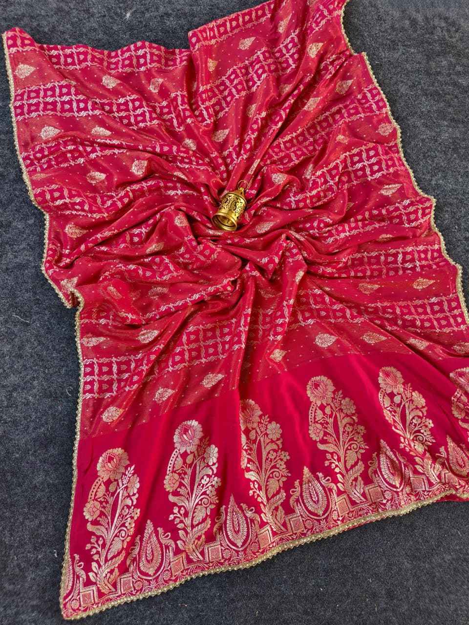 PREMIUM DOLA FABRIC RICH PATTU LINING BASE SAREE AT WHOLESALE PRICE