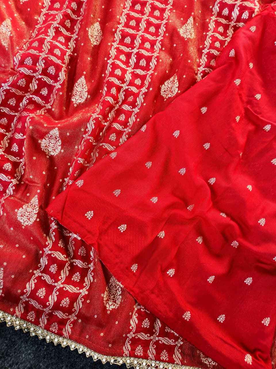 PREMIUM DOLA FABRIC RICH PATTU LINING BASE SAREE AT WHOLESALE PRICE