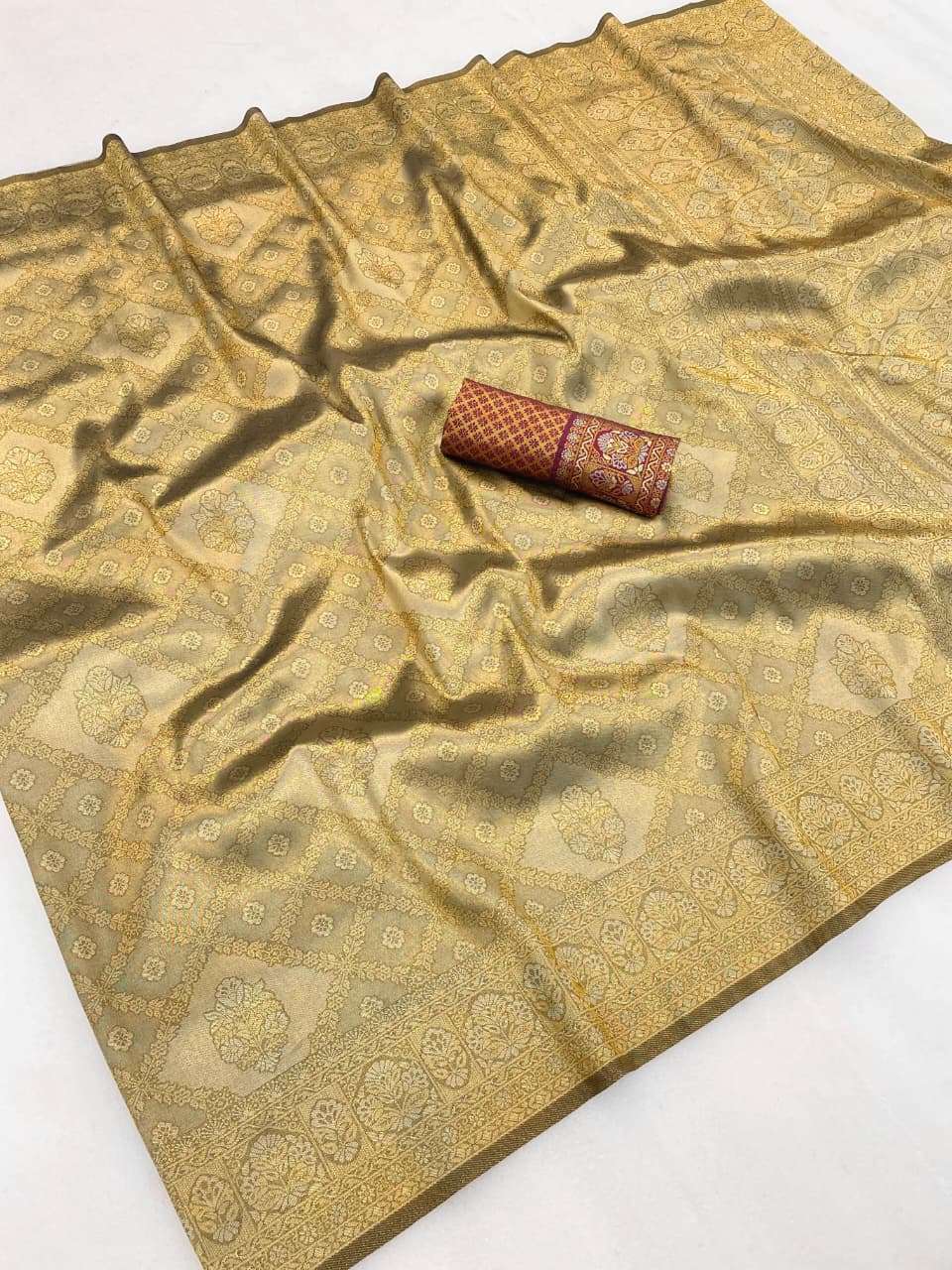 PREMIUM KANJIVARAM SILK ELEGANT ZARI WOVEN SAREE AT WHOLESALE PRICE