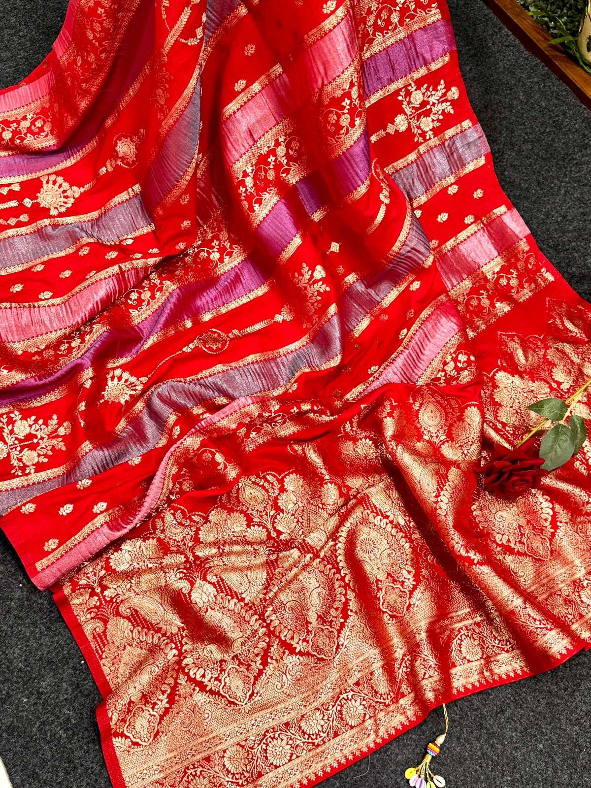 PURE CREPE KHADI MULTI COLOURTISSUE PATTA PAITHANI SILK SAREE AT WHOLESALE PRICE 