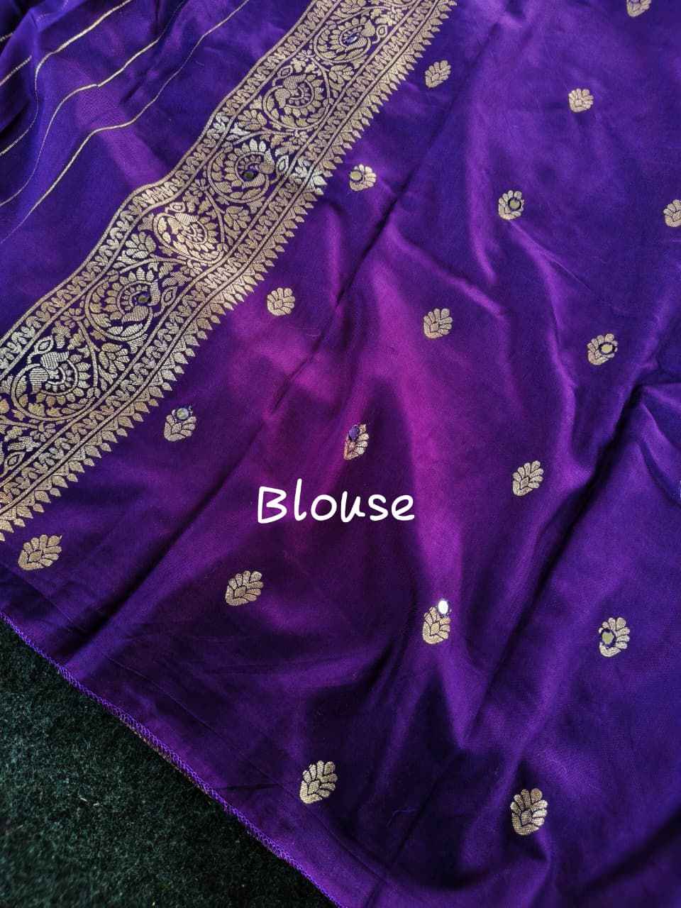 PURE DOLA CHINNON EMBROIDIED WITH AARI MIRROR WORK SAREE AT WHOLESALE PRICE