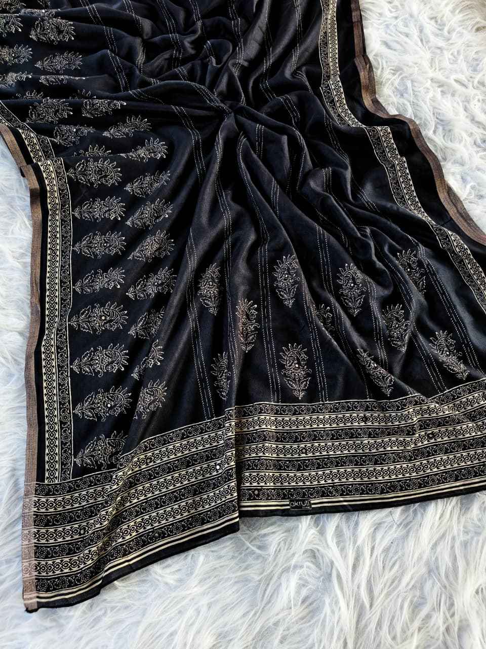 PURE DOLA COTTON MIRROR WORK SAREE AT WHOLESALE PRICE