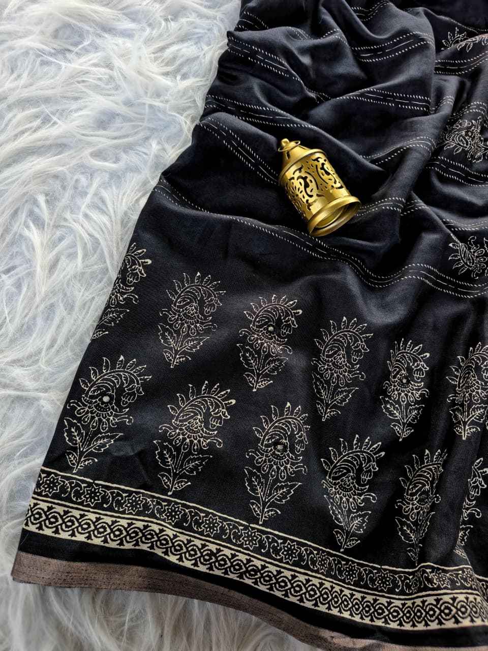 PURE DOLA COTTON MIRROR WORK SAREE AT WHOLESALE PRICE