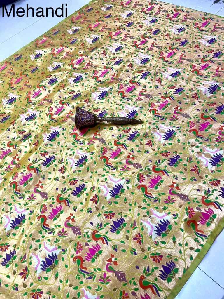 PURE PAITHANI ALL OVER DESIGN FABRIC AT WHOLESALE PRICE 