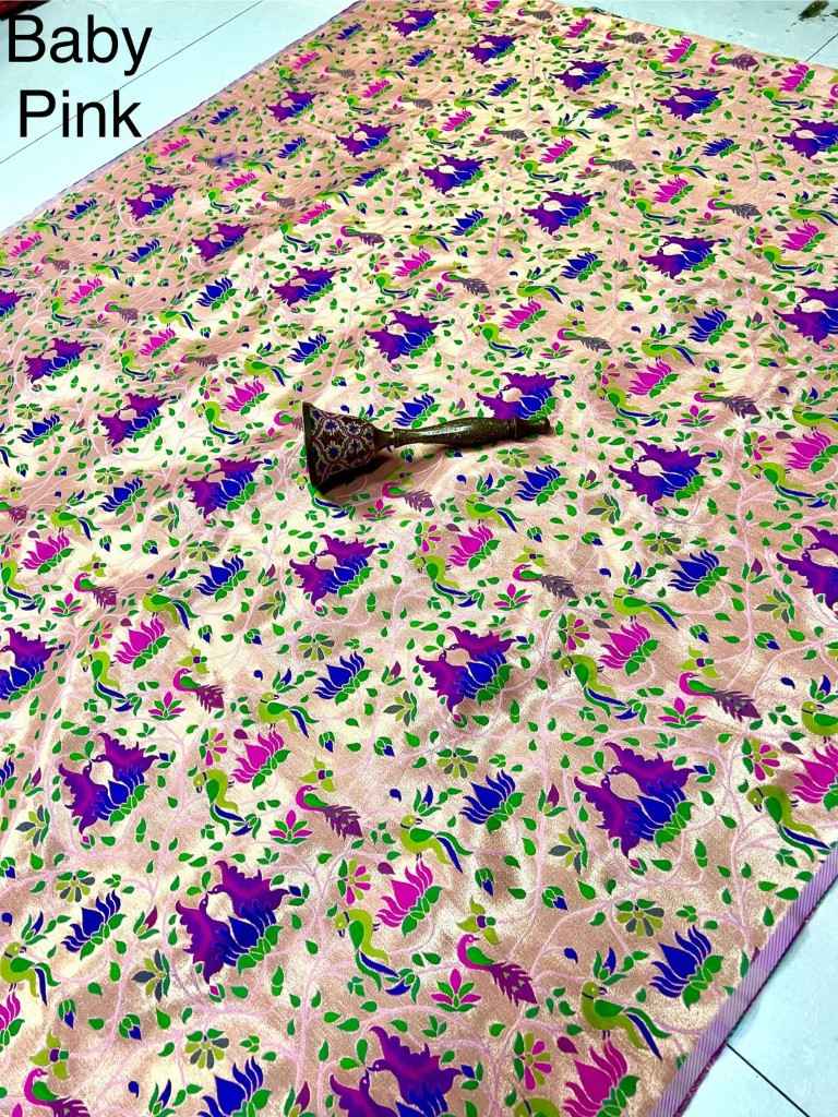 PURE PAITHANI ALL OVER DESIGN FABRIC AT WHOLESALE PRICE 