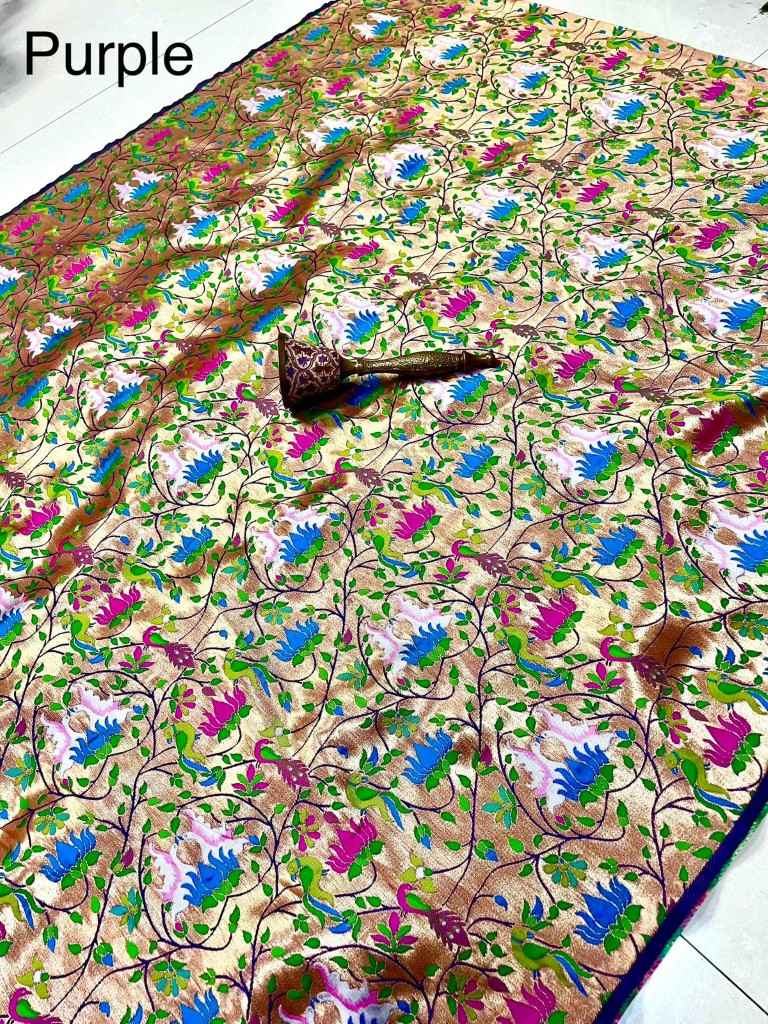 PURE PAITHANI ALL OVER DESIGN FABRIC AT WHOLESALE PRICE 