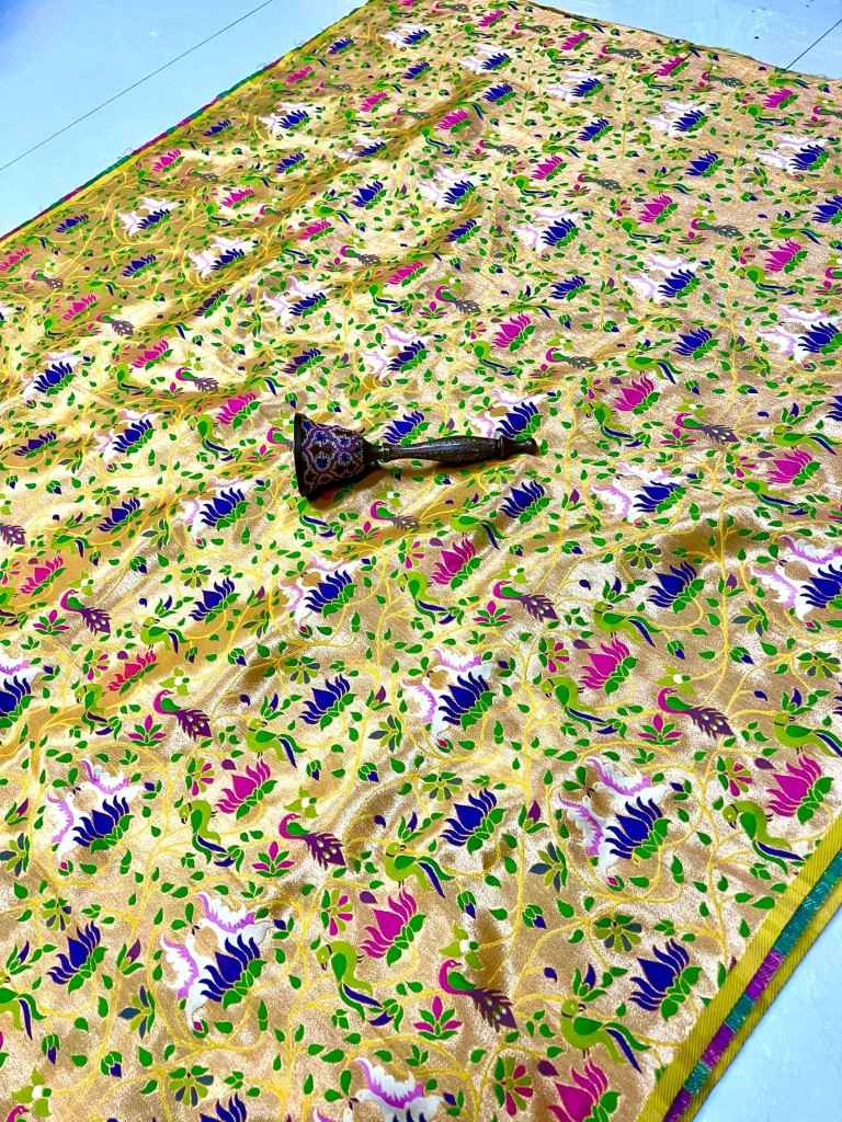 PURE PAITHANI ALL OVER DESIGN FABRIC AT WHOLESALE PRICE 