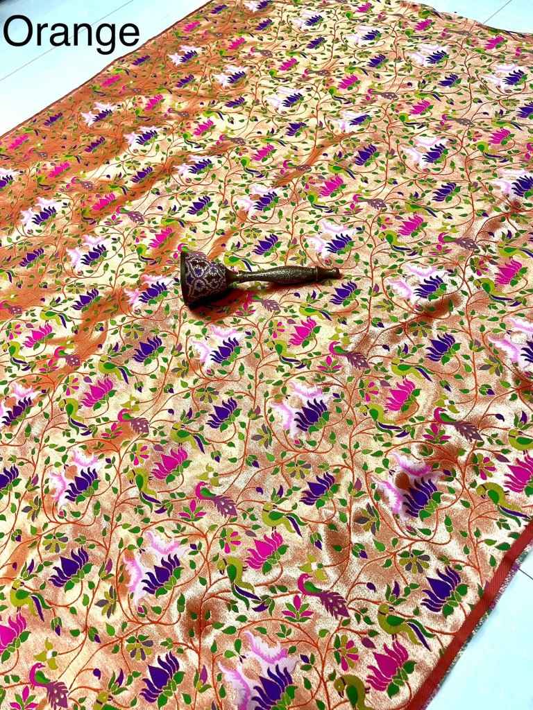 PURE PAITHANI ALL OVER DESIGN FABRIC AT WHOLESALE PRICE 