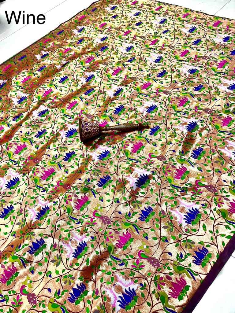 PURE PAITHANI ALL OVER DESIGN FABRIC AT WHOLESALE PRICE 