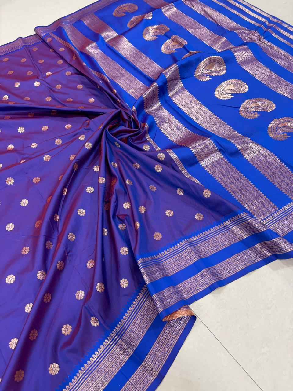 PURE SOFT BANARASI SILK MINA ZARI WEAVING SAREE AT WHOLESALE PRICE