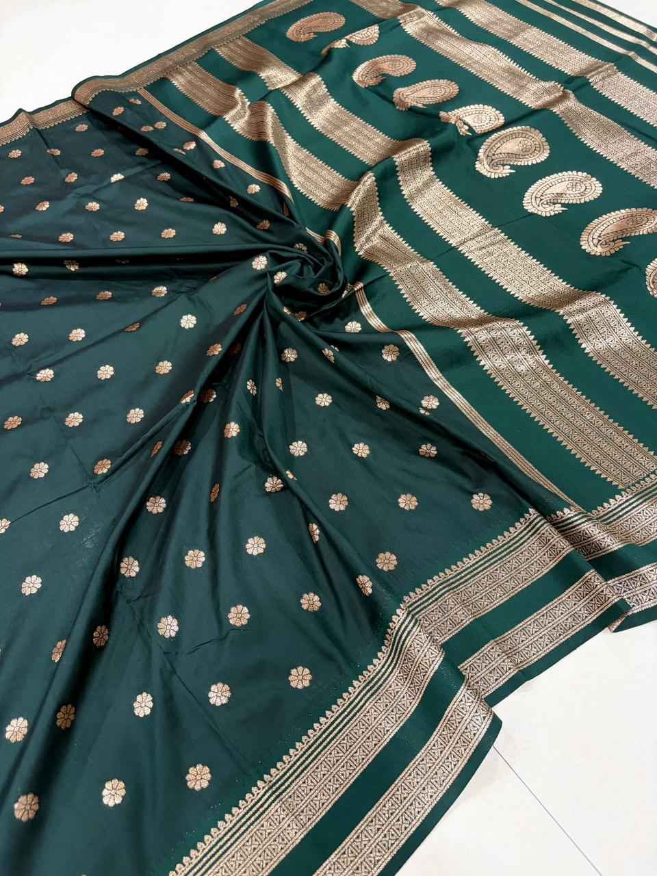 PURE SOFT BANARASI SILK MINA ZARI WEAVING SAREE AT WHOLESALE PRICE