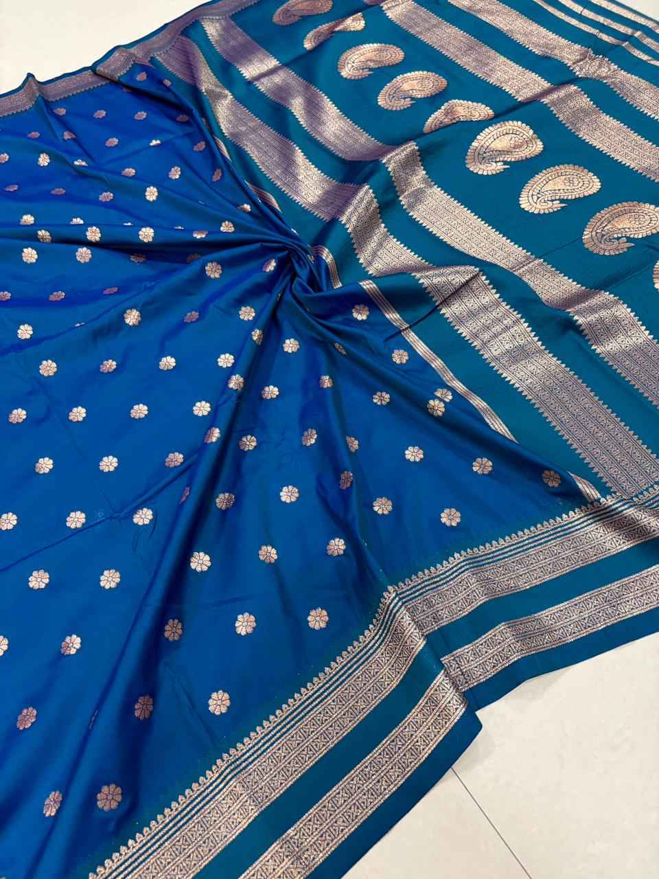 PURE SOFT BANARASI SILK MINA ZARI WEAVING SAREE AT WHOLESALE PRICE