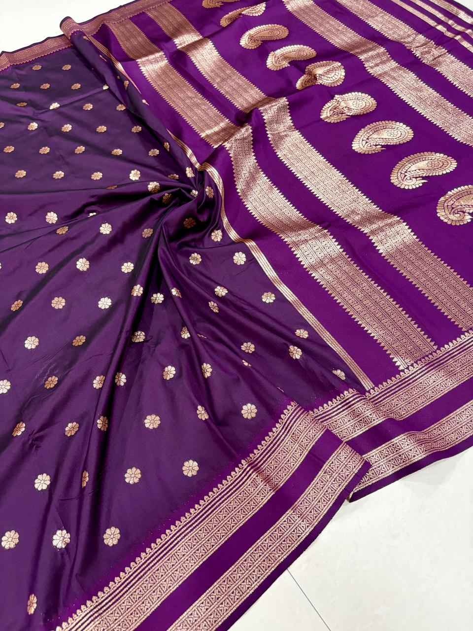 PURE SOFT BANARASI SILK MINA ZARI WEAVING SAREE AT WHOLESALE PRICE