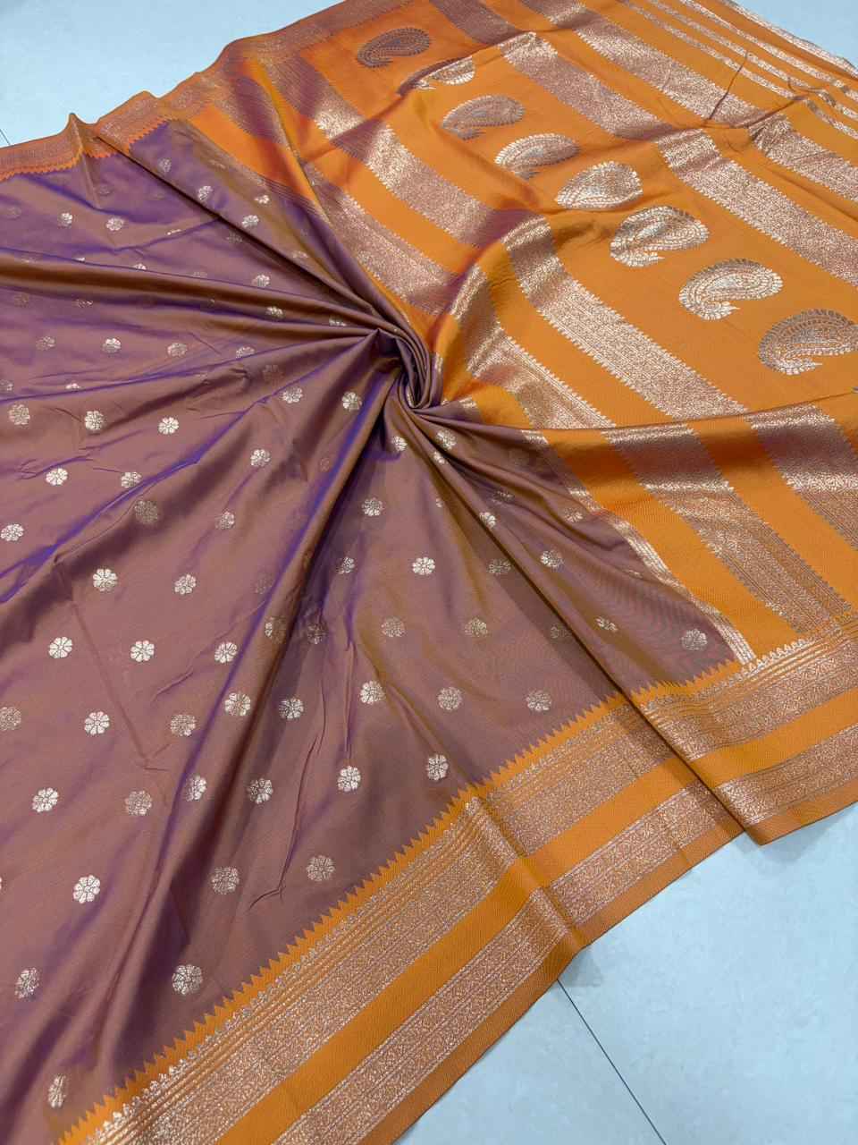 PURE SOFT BANARASI SILK MINA ZARI WEAVING SAREE AT WHOLESALE PRICE