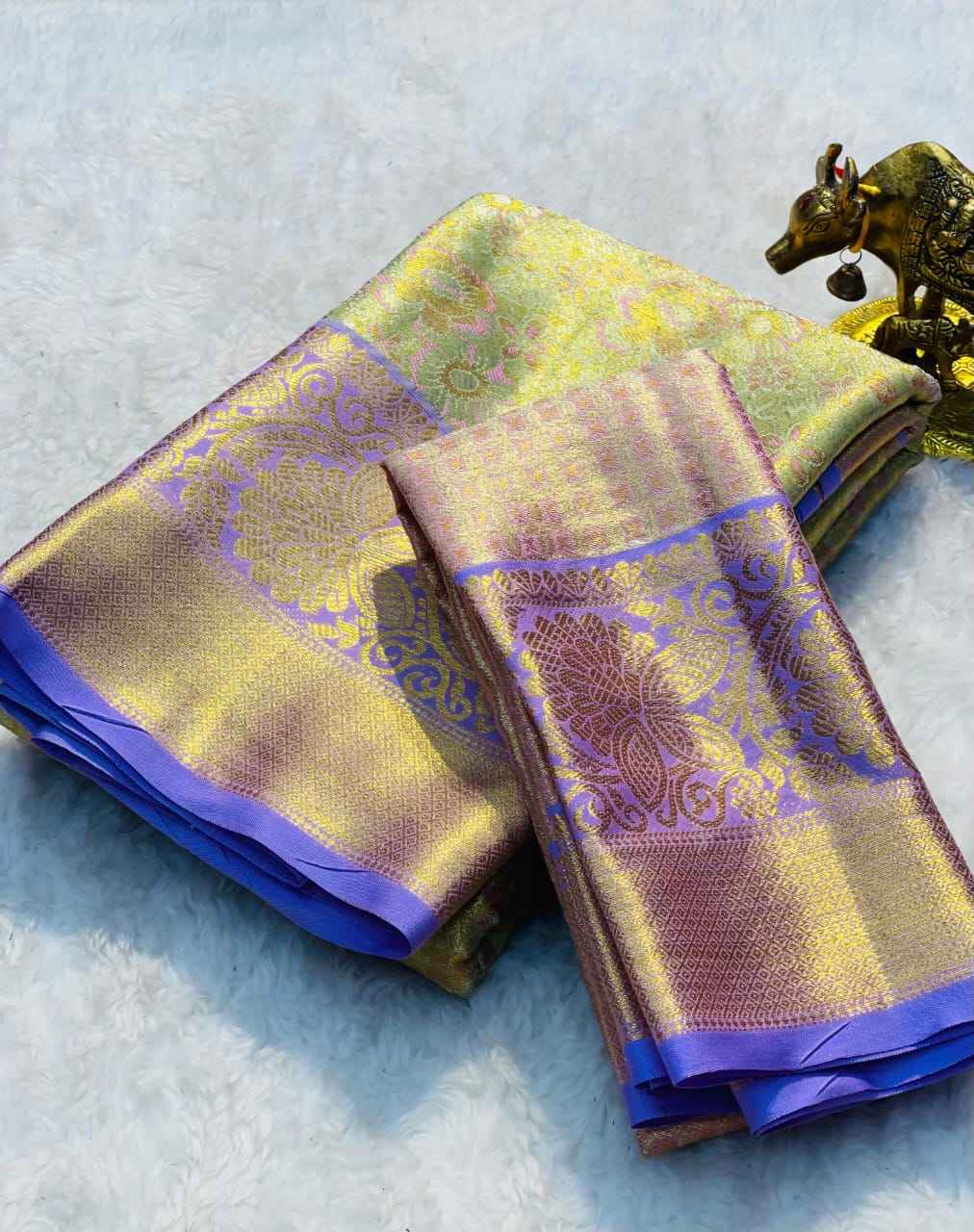  SEMI KANJIVARAM PATTU HANDLOOM WEAVING SAREE AT WHOLESALE PRICE