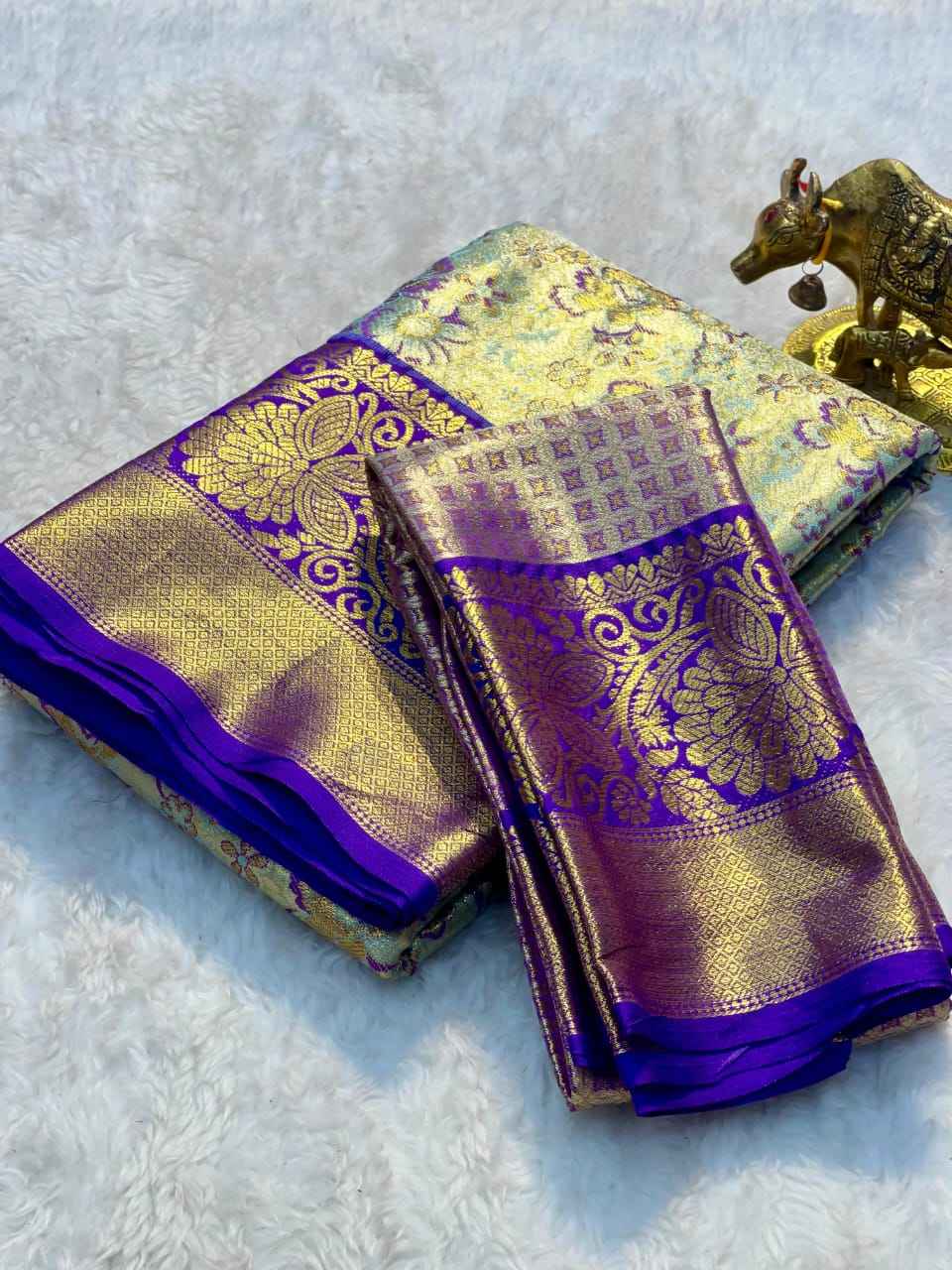 SEMI KANJIVARAM PATTU HANDLOOM WEAVING SAREE AT WHOLESALE PRICE