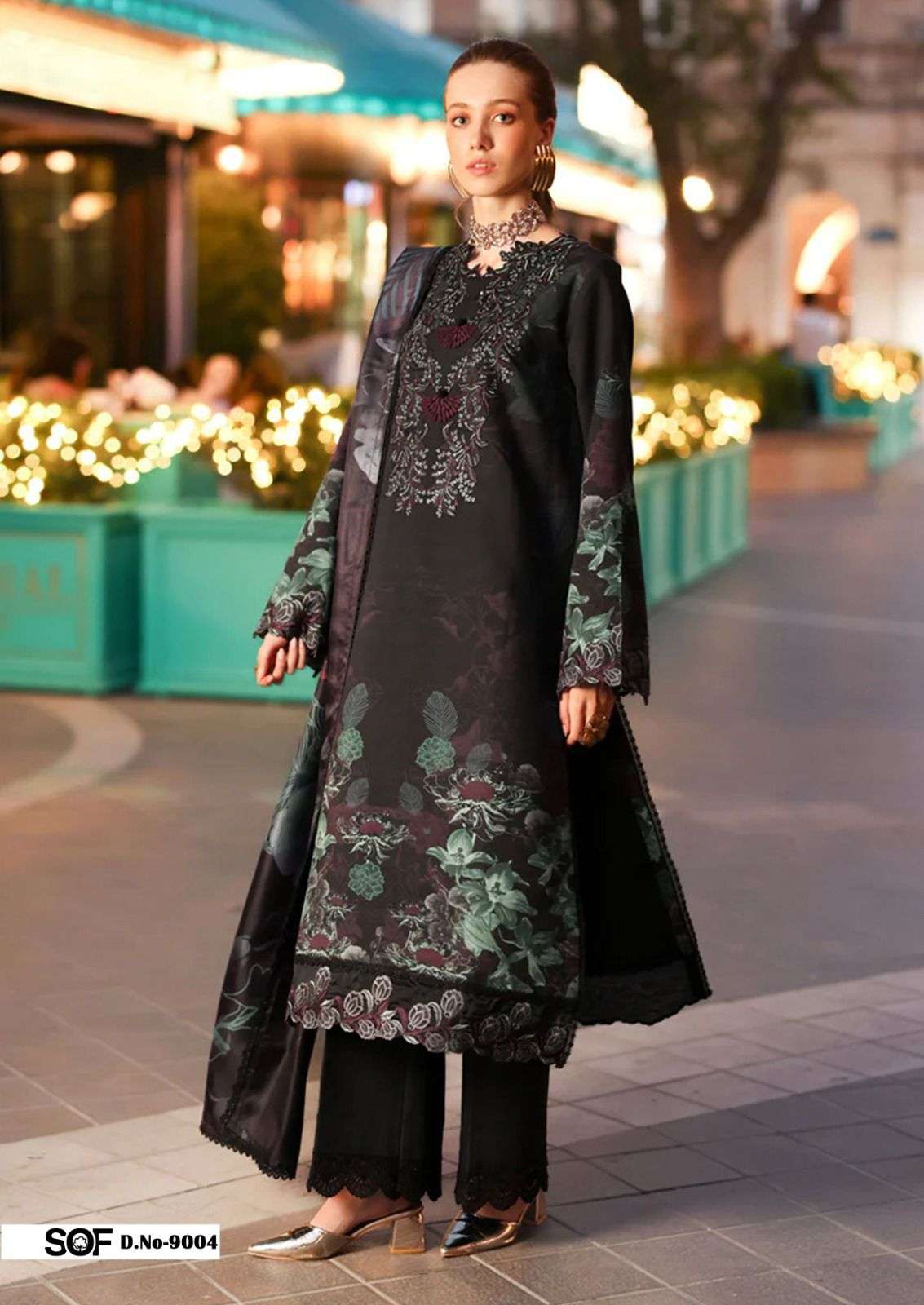 SHREE OM FABSAIRA RIZWAN VOL-9 LAWN PRINTED DRESS MATERIAL AT WHOLESALE PRICE