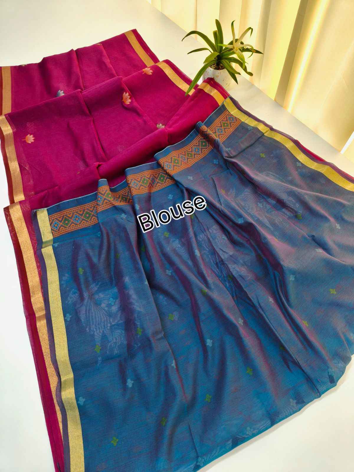 SOFT MUGA COTTON PICHWAI WEAVING COW PALLU SAREE AT WHOLESALE PRICE
