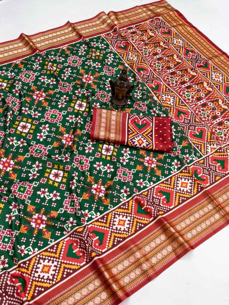 SOFT SILK WITH RUDRAKSH BORDER DIGITAL PRINT SAREE AT WHOLESALE PRICE