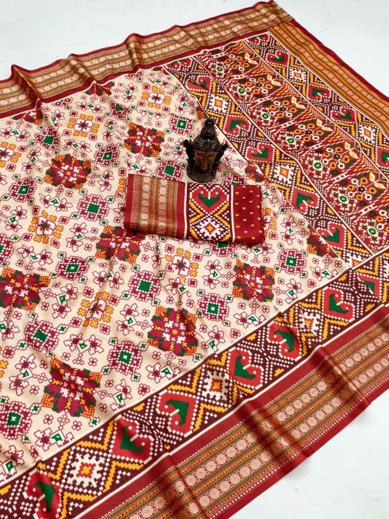 SOFT SILK WITH RUDRAKSH BORDER DIGITAL PRINT SAREE AT WHOLESALE PRICE