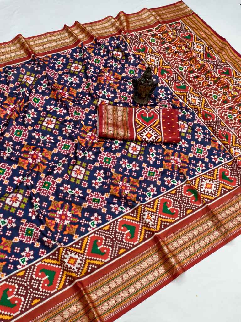 SOFT SILK WITH RUDRAKSH BORDER DIGITAL PRINT SAREE AT WHOLESALE PRICE