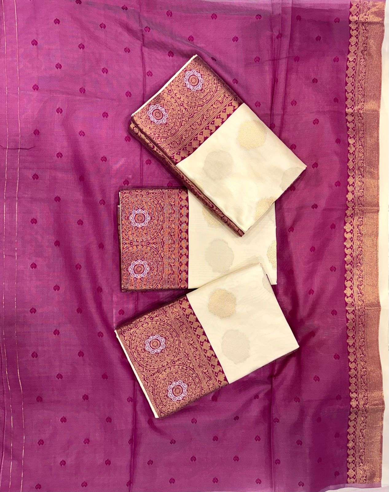 SOFT SILK PURE GOLD ZARI JACQUARD WORK SAREE CODE 284 AT WHOLESALE PRICE
