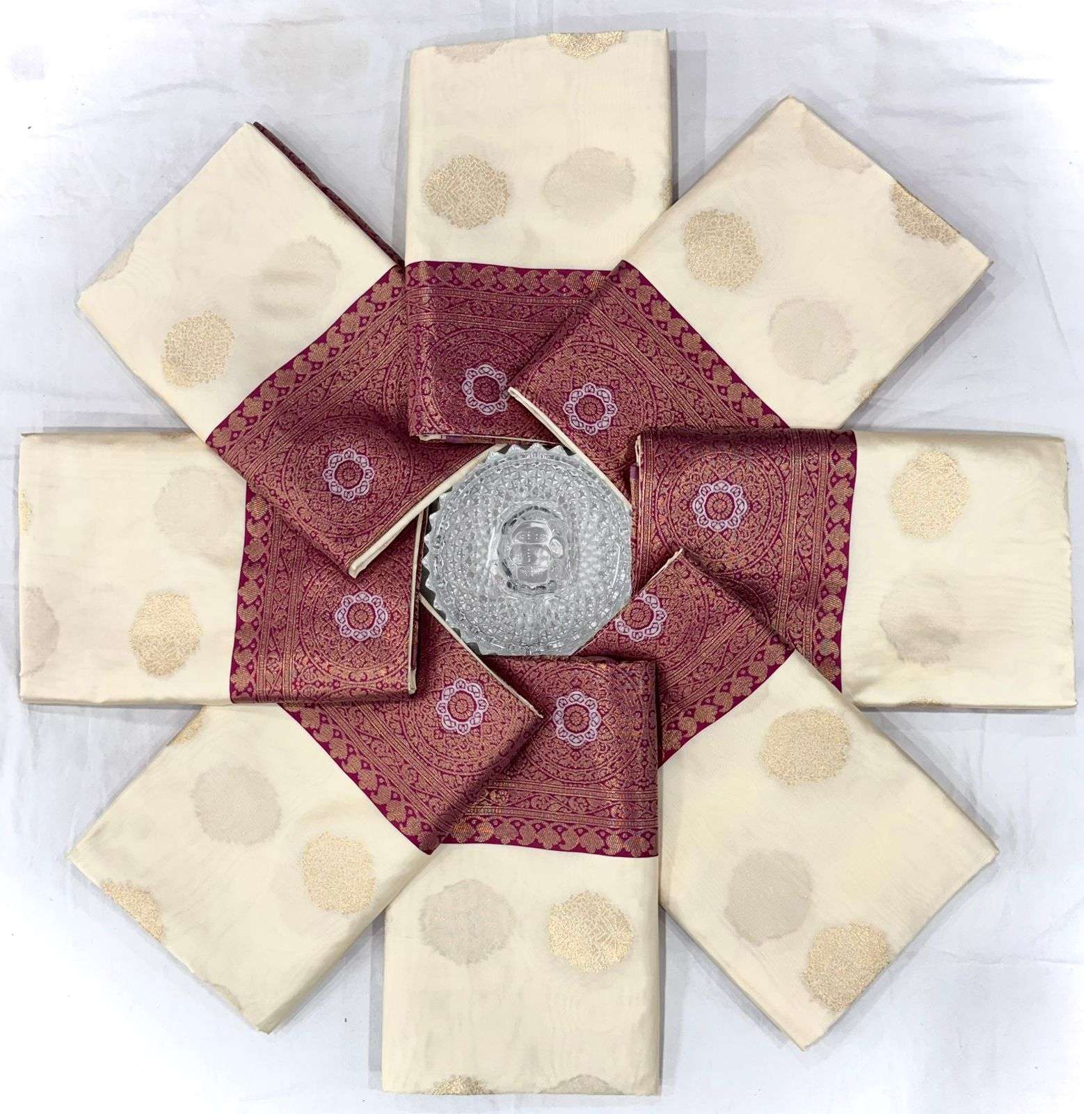 SOFT SILK PURE GOLD ZARI JACQUARD WORK SAREE CODE 284 AT WHOLESALE PRICE