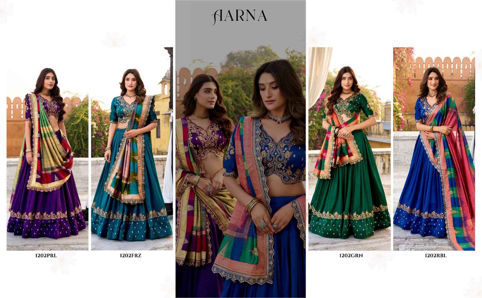 VICHITRA SILK SEQUINS AND THREAD EMBROIDERY WORK LEHENGA CHOLI 1 AT WHOLESALE PRICE