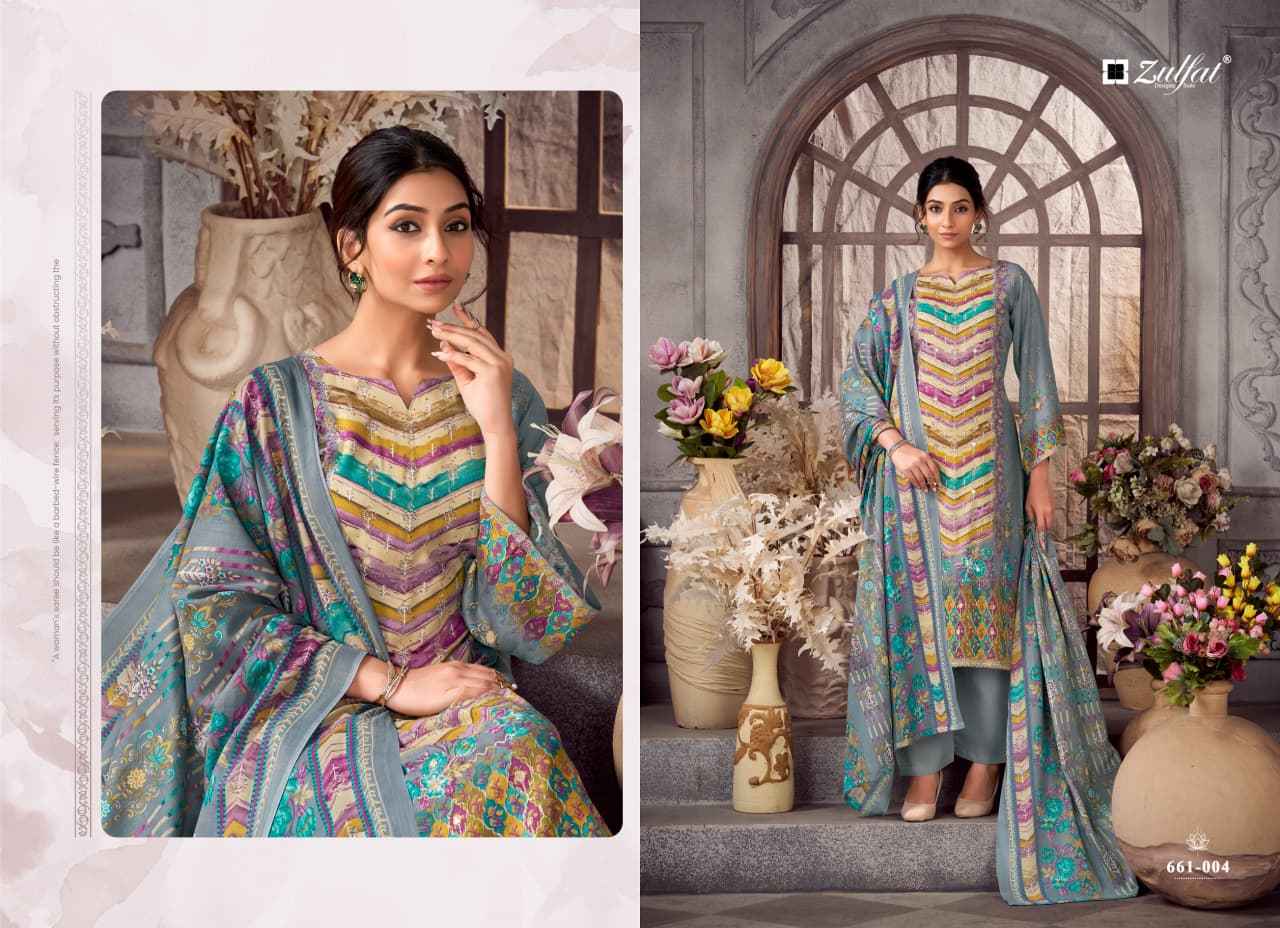 ZULFAT AAYAT VOL-17 PURE HEAVY VISCOSE RAYON PRINTED DRESS MATERIAL AT WHOLESALE PRICE