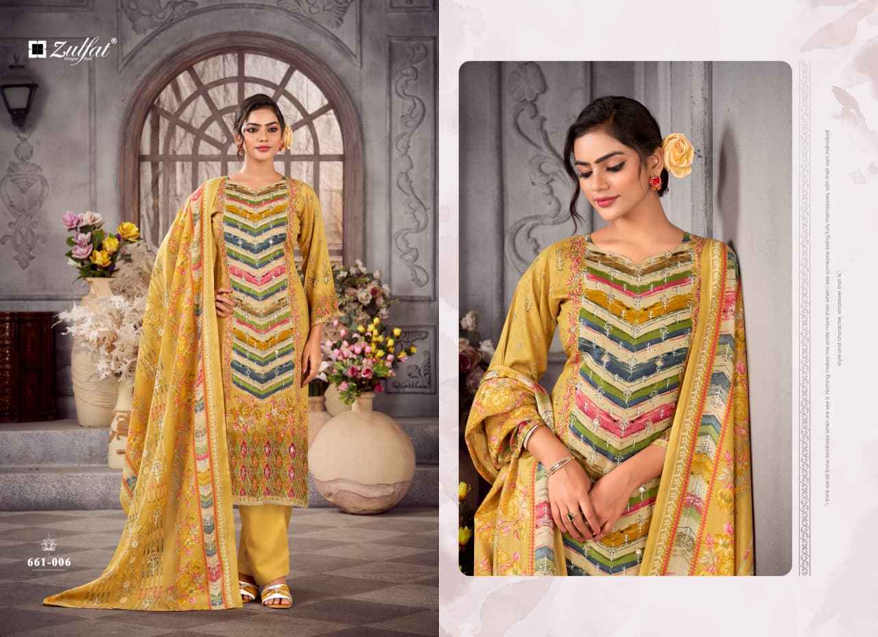 ZULFAT AAYAT VOL-17 PURE HEAVY VISCOSE RAYON PRINTED DRESS MATERIAL AT WHOLESALE PRICE
