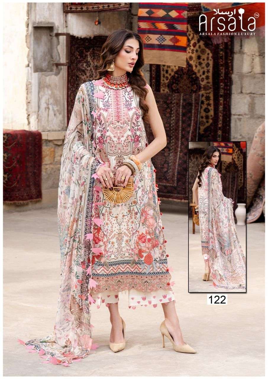 ARSALA AMARA VOL-3 HEAVY LAWN COTTON DRESS MATERIAL AT WHOLESALE PRICE