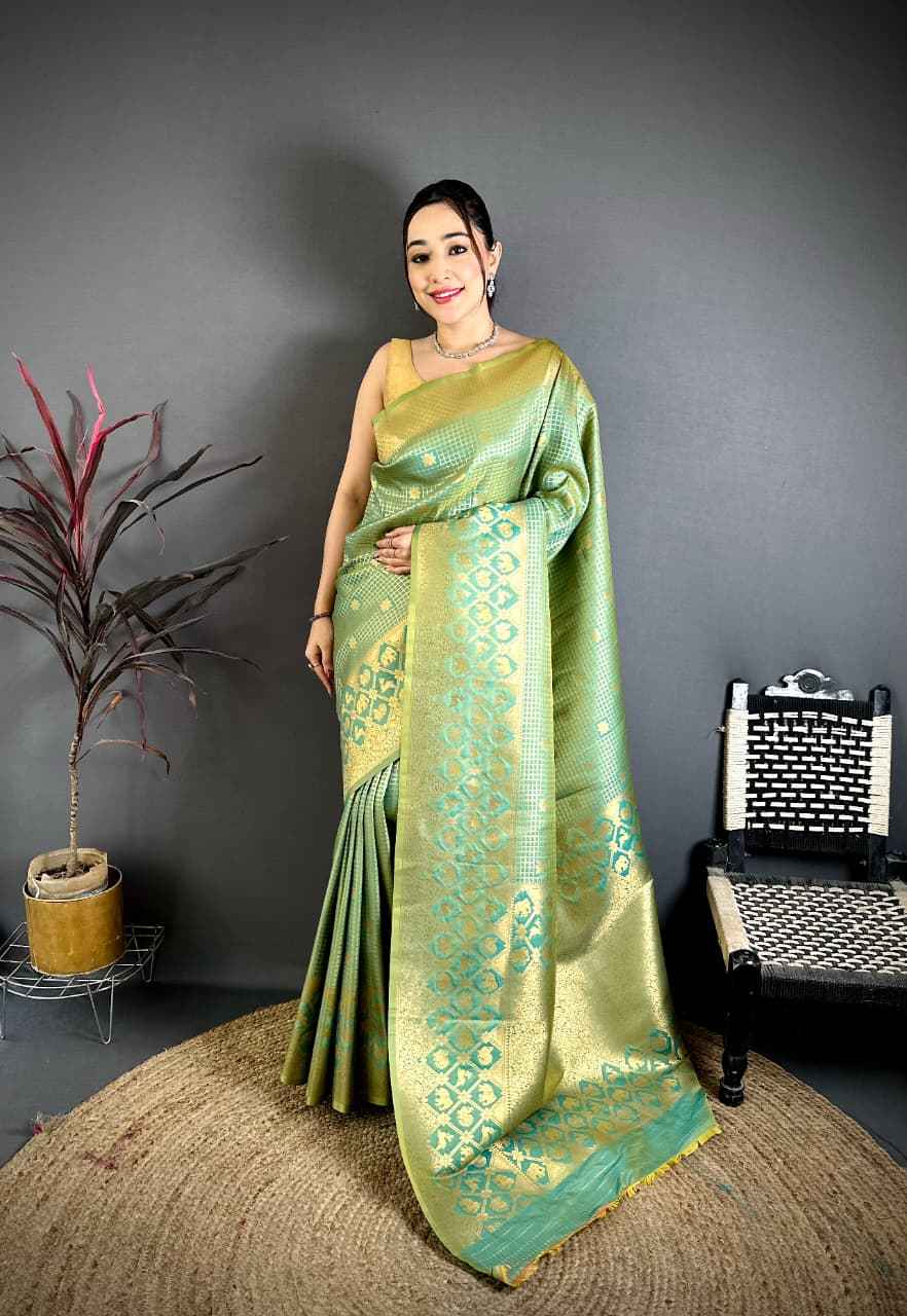 BANARASI SOFT SILK SOUTH PATTU ZARI WEAVING SAREE 