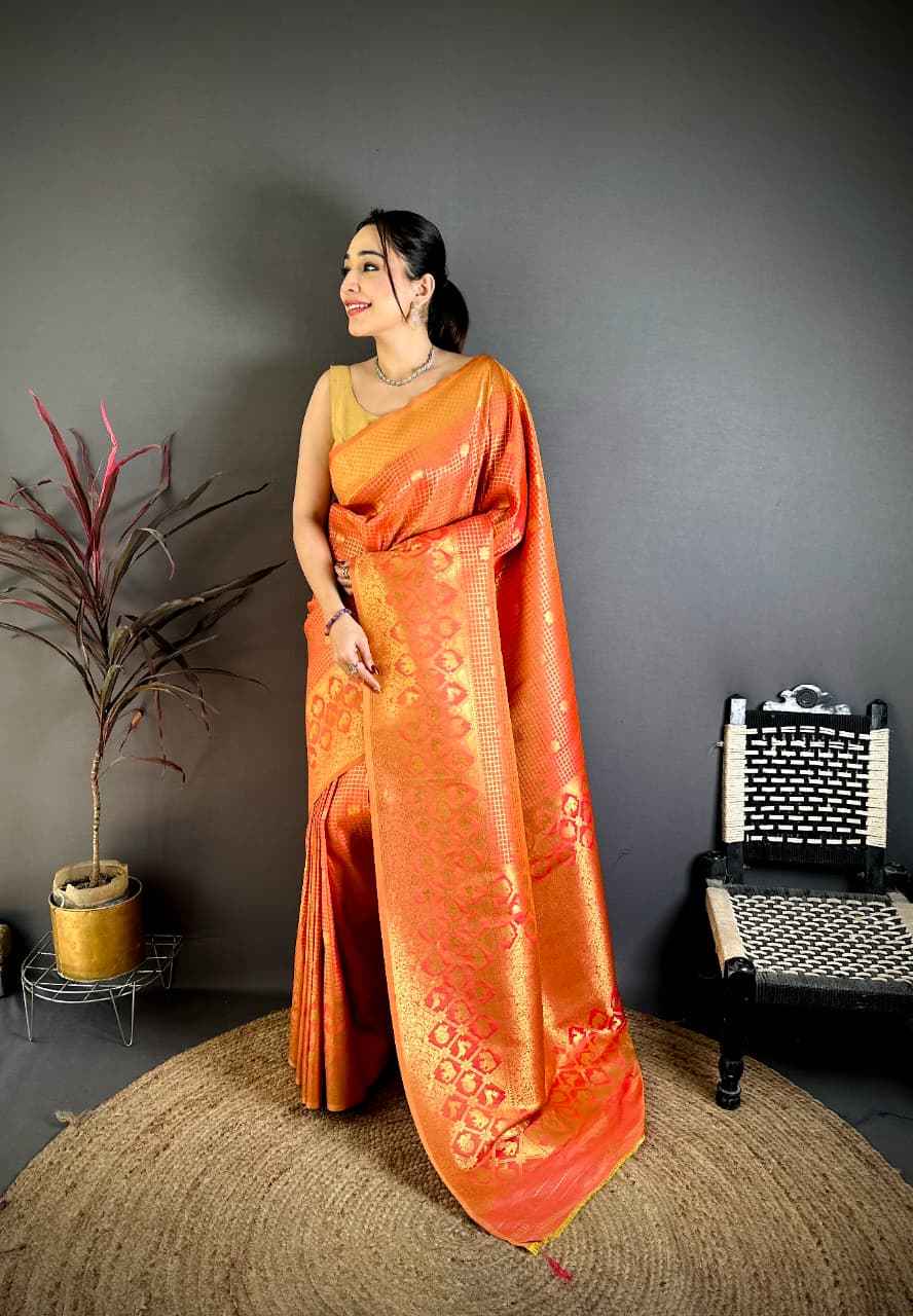 BANARASI SOFT SILK SOUTH PATTU ZARI WEAVING SAREE 